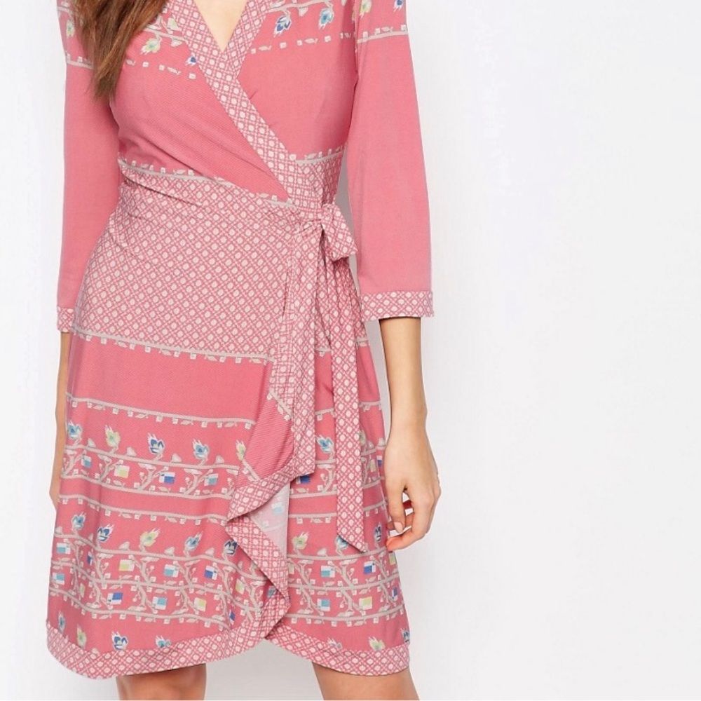 BCBGMaxAzria Adele Printed Wrap Dress